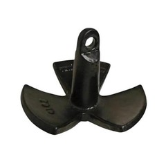 Black PVC Vinyl River Anchor – Scratch-Resistant – 18 lb