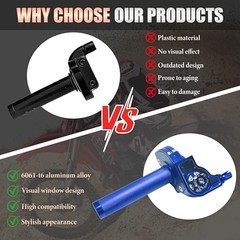 Aluminum Alloy Quick Twist Throttle Assembly 7/8″ 22mm Type B – Upgraded Blue