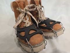 Ice Cleats Crampons 28 Spikes Anti Slip Traction With Boots St. Johns Bay 10 Wom