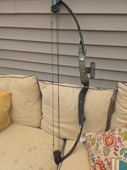 Vintage Black Bear II Compound Hunting Bow, DL 28” 50lbs, 36” length