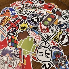 Lot 100 Random Skateboard Stickers Vinyl Laptop Luggage Decals Dope Sticker Mix