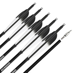 28″ 30″ 31″ Carbon Arrows SP500 Archery 5″ Feather Recurve Compound Bow Hunting