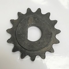15 Tooth Sprocket D-bore for use with #25 chain for electric scooter motors