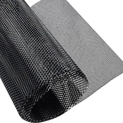 Universal Car Grill Mesh 40″x13″ – Black-Painted 6x12mm Rhombic Hole – Black