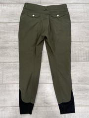 Dover Saddlery Dalton Knit K/P Breech Women’s Riding Pants Olive Size 32