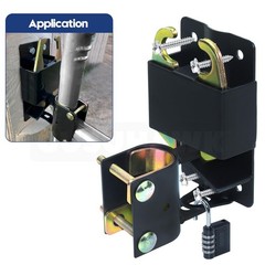2 Pack S16100700 Two Way Lockable Gate Latch(Small Size Version: 3″L x 5″H) w…
