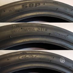 2 120/70-17 Motorcycle Moped Scooter TIREs CST CM620 Street Tread 4ply TubeLess