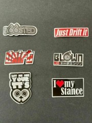 100Pcs JDM Brand Logo Themed Waterproof Stickers Pack Car Motorcycle Racing Moto