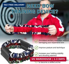 Archery Bow Trainer, 25 45 55 Lbs Archery Band Draw Exerciser Training, Rubber S
