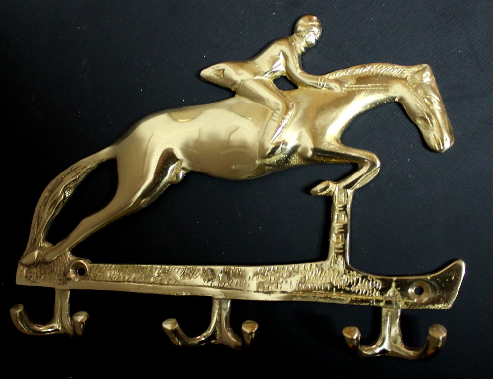 Antique Vintage Brass Home Bathroom Hat Coat Towel Wall Hanger Hooks 6746
