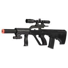 UKARMS P2300 AUG Spring Power Airsoft Rifle w/ Laser and Scope – Black