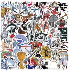 60 Pcs Ninja Stickers for Water Bottles, Laptops, Phones, Party Supplies