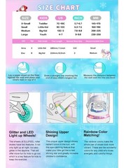 SULIFEEL Rainbow Unicorn Adjustable Inline Skates for Girls Boys and Kids wit…