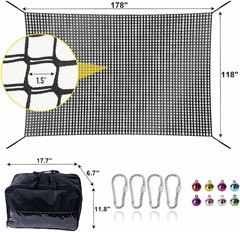 Climbing Net for Kids – 14.8FT x 9.9FT Double Layers Heavy Duty Playground Sa…