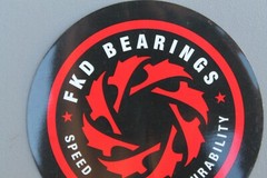 FKD Beartings Black Red Saw Punk Original Z71A Vintage Skateboarding STICKER