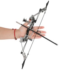 16″ Mini Compound Bow 16lbs Arrows Set Hunting Shooting Target Archery Game Toy