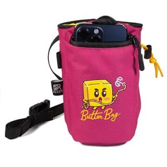 Nips and Randy Rock Climbing Chalk Bag | Raspberry | Butter Bag | Bouldering