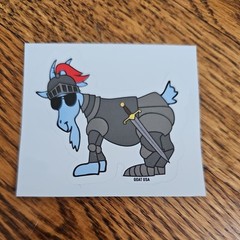🐐 GOAT USA NY Clothing Rare Knight Sticker Decal – Limited – Hard To Find! New!