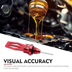 Motorcycle Oil Dipstick, Aluminum Alloy Engine Oil Tank Dipstick, Durable