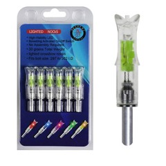 6Pcs Lighted Led Crossbow Arrow Nocks for Crossbow Arrow ID 7.6mm Hunting Arrows