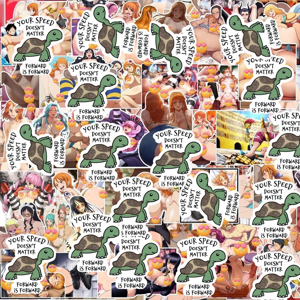 48 Pack Sexy Anime Girls Waifu Vinyl Women Stickers Hentai Ahegao Decals Lot