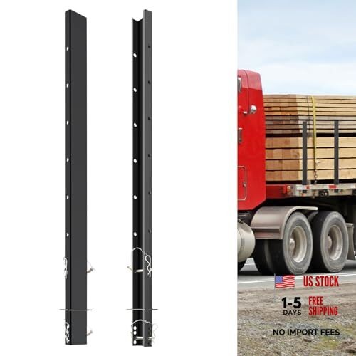 Adjustable C Channel Pipe Stake, Trailer Stake Sides Rails with 54 IN 2PCS