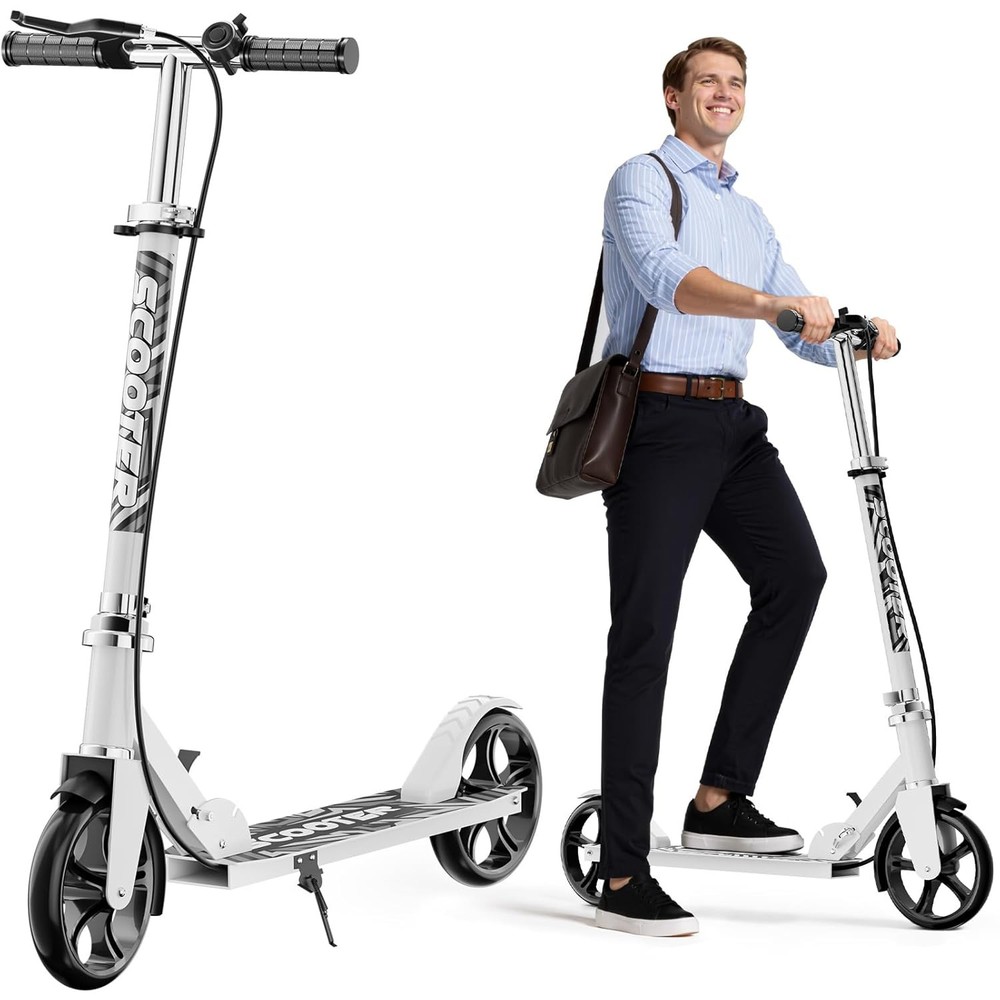 Scooters for Kids 8-12, Teens & Adults – Lightweight, Foldable, 8-Inch Big Wheel