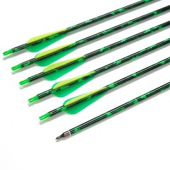 12x 30″ Carbon Archery Hunting Arrow Target SP500 for Compound&Recurve Bow Shoot