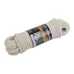 NEW 50′ ft. Solid Braided COTTON ROPE, 3/8″ Thick 110 lbs. Load, Boat Camping