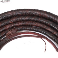 Kangaroo Leather Hide Bull Whip 04 to 16 Feet, 16 Plaits Indiana Jones Bullwhip
