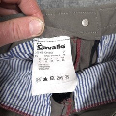 Cavallo Crystal Breeches Womens 28×27 Gray Equestrian Riding Pants READ
