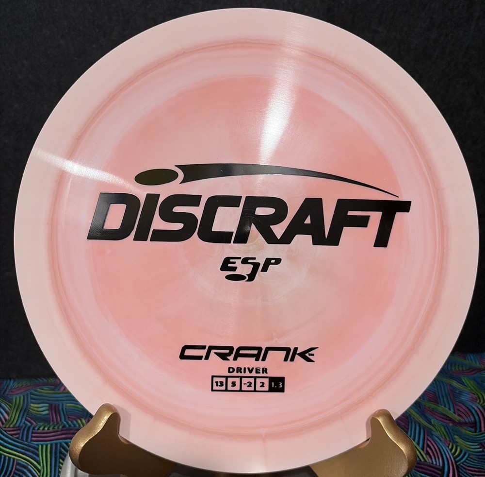 Discraft ESP Crank Pink Driver Disc Golf Disc 173-174 Grams 13/5/-2/2 New