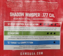 Gamo Shadow Whisper .177 Cal Break Barrel Air Rifle w/ 4×32 Scope New Open Box