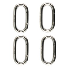 1/4 Inch 4PCS Heavy Duty Carabiner Clip 2.36″ Spring Snap Hooks Spring Clips