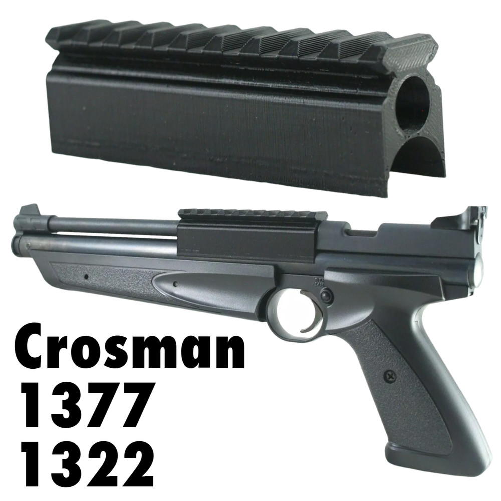 Crosman 1377 1322 Scope Rail Mount Weaver Picatinny 20mm PLA+ 3.75” 9 Slot USA