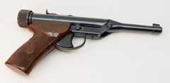 Nice! Hy-Score 800 Blued Rifled Barrel .22 Cal Single Shot Target Pellet Pistol