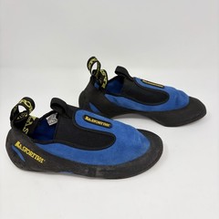 La Sportiva Cobra Climbing Shoes Blue Black Slip On US 7 EU 39.5 Rock Climbing