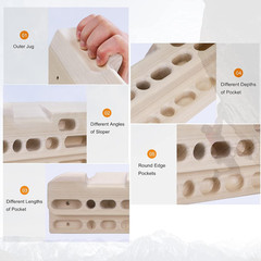 Wooden Hangboard for Rock Climbing – Build Strength & Endurance Training Tool