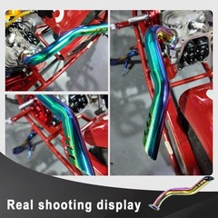 Exhaust Pipe Header For GX160 GX200 Coleman CT200U BT200X KT196 Go Kart