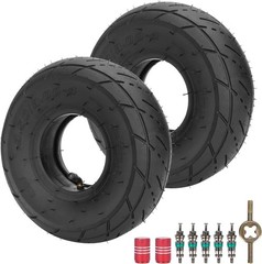 2 Pack 2.50 4 Tire and Inner Tube with TR87 Valve for Wheelchairs Carts