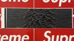 Supreme Black Peter Saville Joy Divison Box Logo Sticker 2005 Ships Same Day ✉️