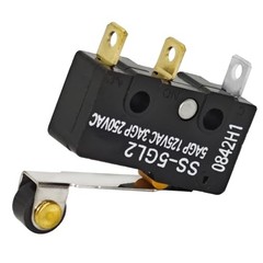 SS-5GL2 Microswitch (Pack of 6) – 125V AC 5A Micro Limit Switch, Hinge Roller