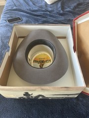 Vintage Stetson Gray Western Hat Size 7 1/2 (60 cm) w/ Stetson Hats Box