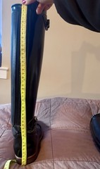 Kingsley London 2 Dressage Boots Riding Equestrian Black Brushed Leather