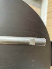 Chinese B2 pellet rifle. Break-barrel single shot. Missing front barrel sight.