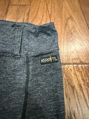 Kerrits Women Riding Pants Leggings Medium M Gray Black Pull On Equestrian