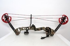 Barnett Vortex Hunter Beginner Compound Bow – Camo / Red – RH (28″ Ax-Ax) 2011
