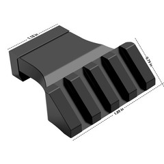 Anovo 45 Degree Offset Rail Mounts,Offset Picatinny Rail Mount Low Profile Al…