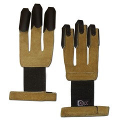 RECURVE/COMPOUND/LONGBOW TRADITIONAL ARCHERY LEATHER ARROW PULL SHOOTING GLOVE