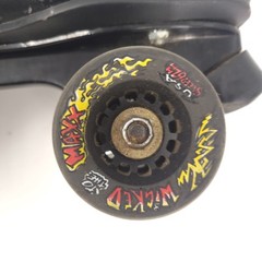 Vintage Labeda LT429 Roller Skates Size 8 Black w/ Wicked To The Max 62mm Wheel
